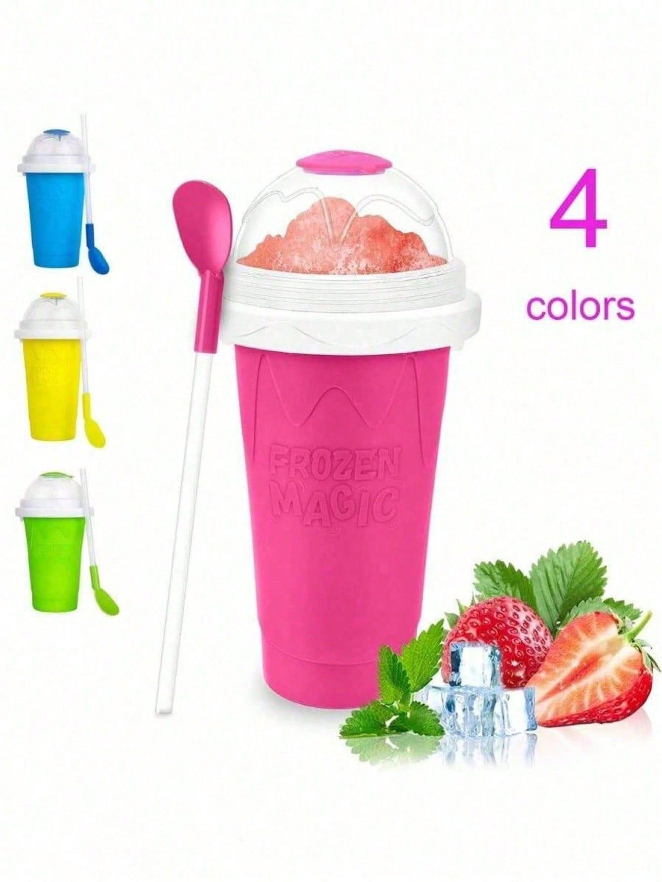 SHEIN ŻÓLTY KUBEK NA NAPÓJ MROŻONY S07__300ML