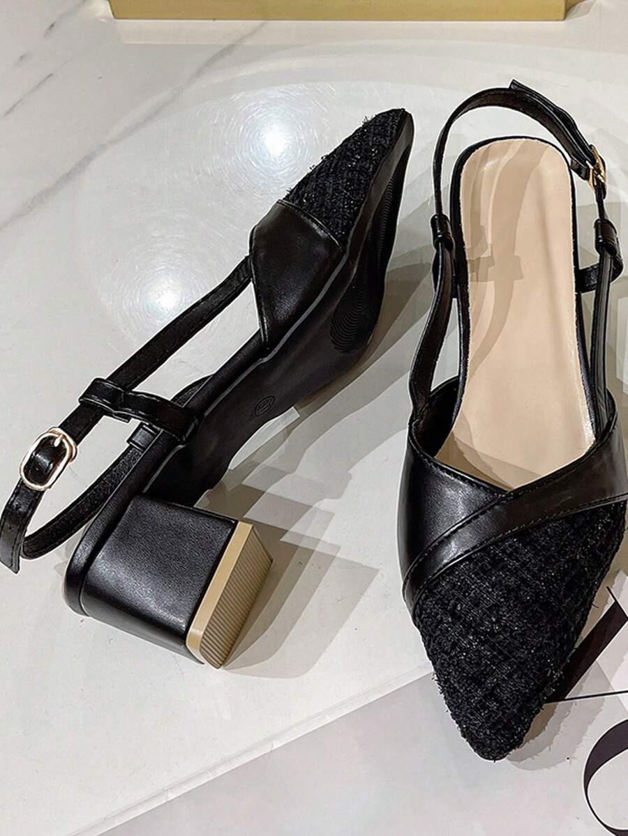 SHEIN CZARNE CZÓŁENKA ODKRYTA PIĘTA S06__39