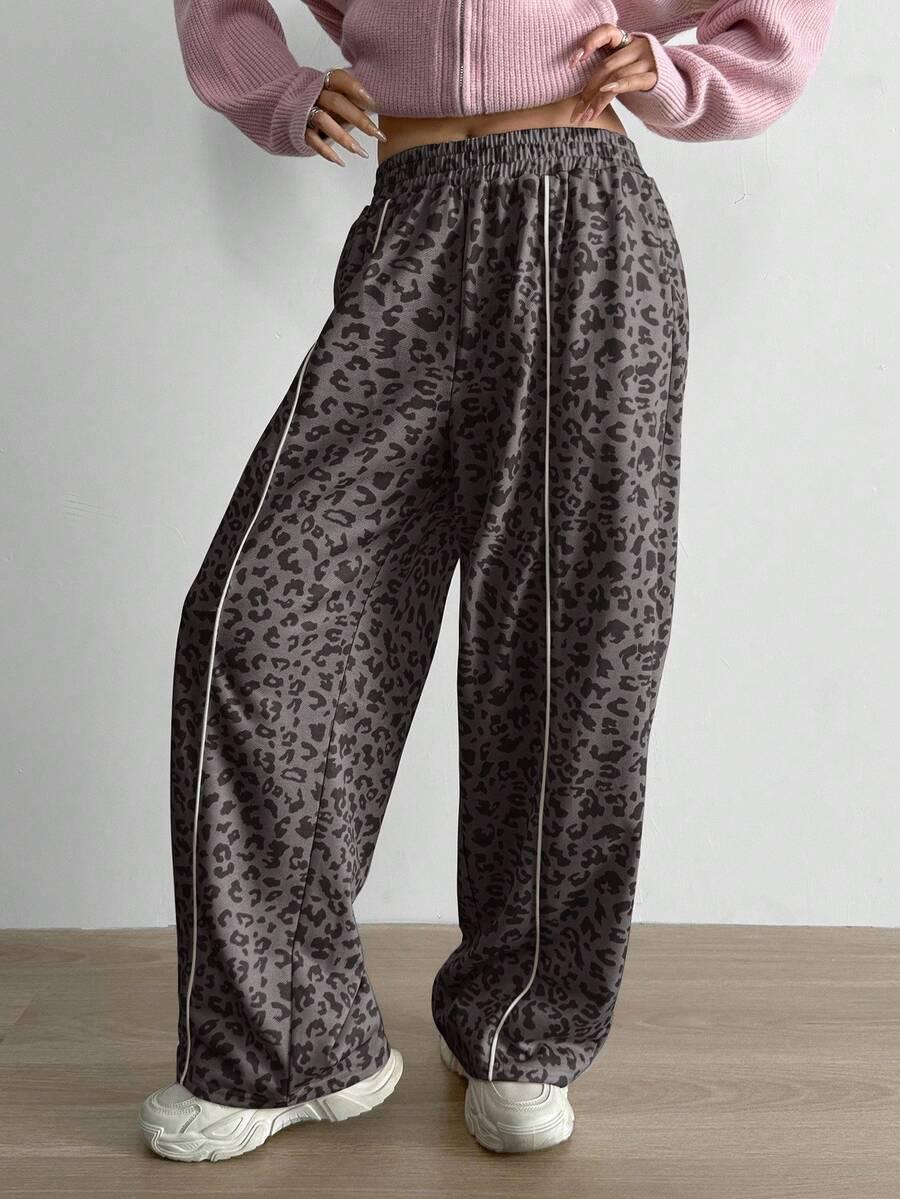 AIDYLA SPODNIE DRESOWE PRINT S06__L