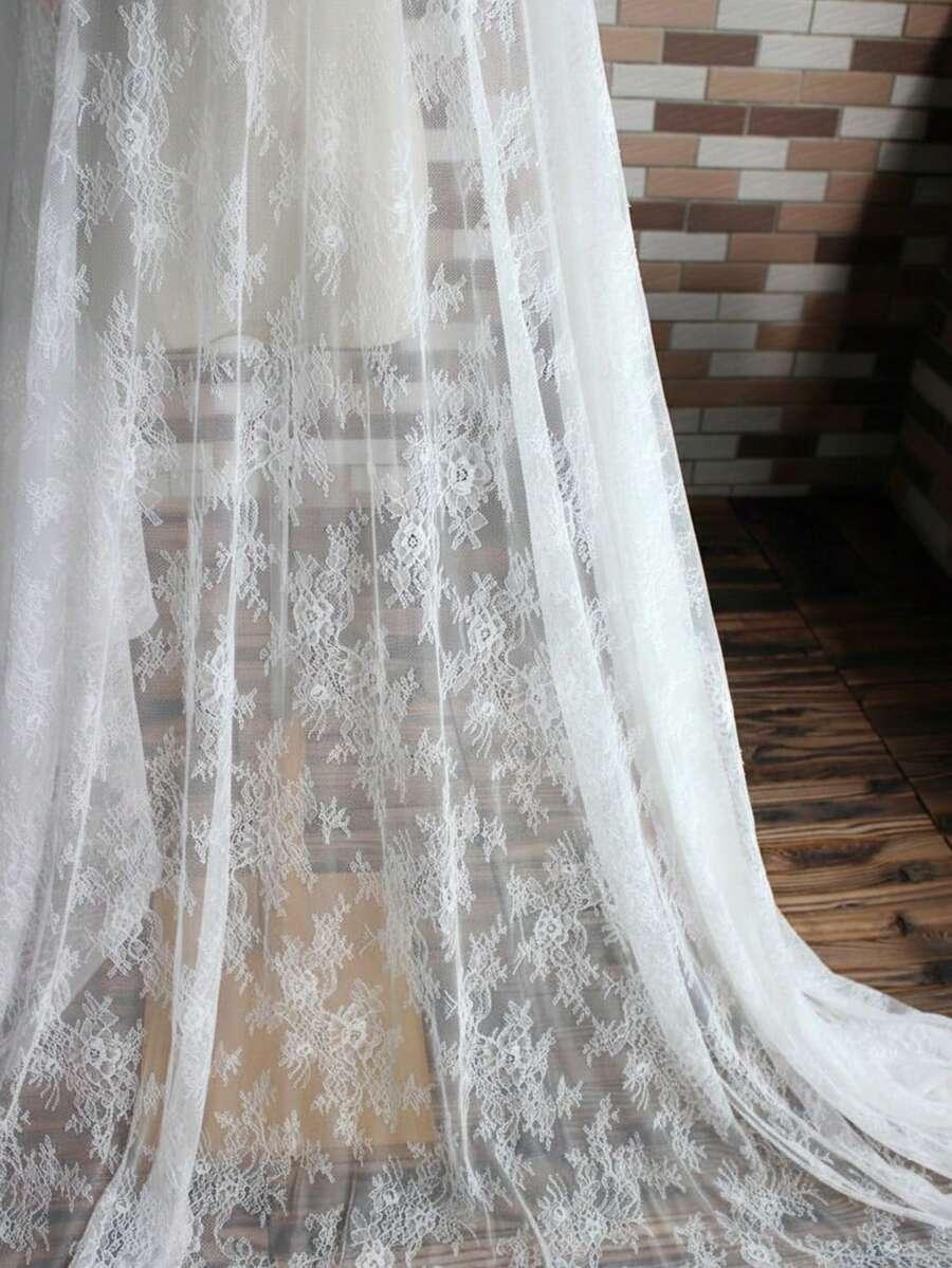 SHEIN BIAŁY WELON KORONKA S07__300CM