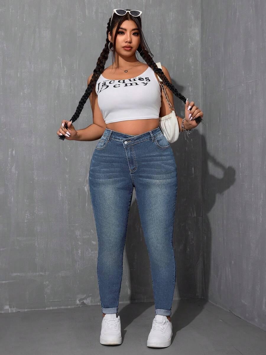 SHEIN NIEBIESKIE SPODNIE JEANS S06__48