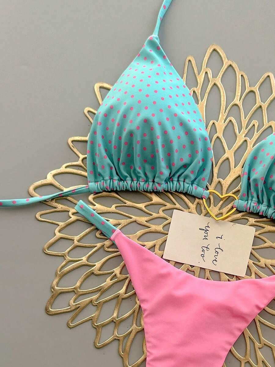 SHEIN DWUCZĘŚCIOWY STRÓJ KĄPIELOWY S09__L