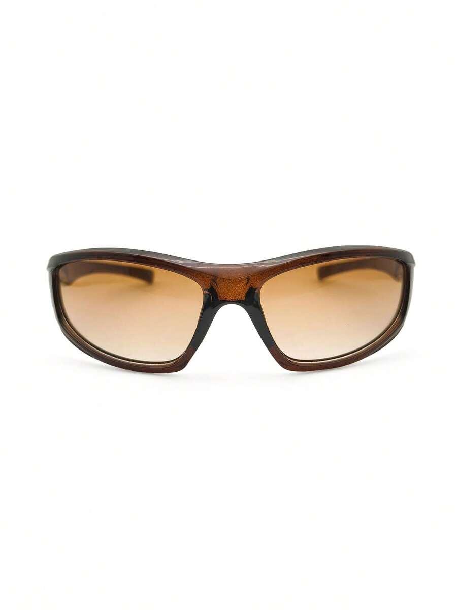 SHEIN BRĄZOWE OKULARY PRZECIWSŁONECZNE S07
