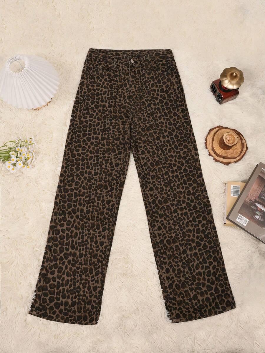SHEIN SPODNIE ANIMAL PRINT S06__M