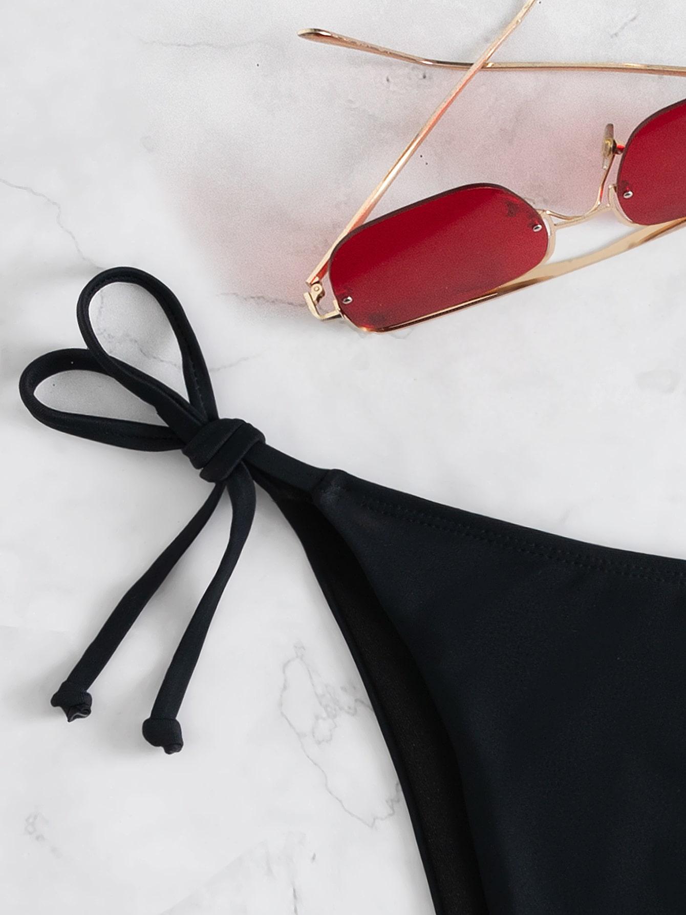 SHEIN DÓŁ OD BIKINI WIĄZANIE S09__XL