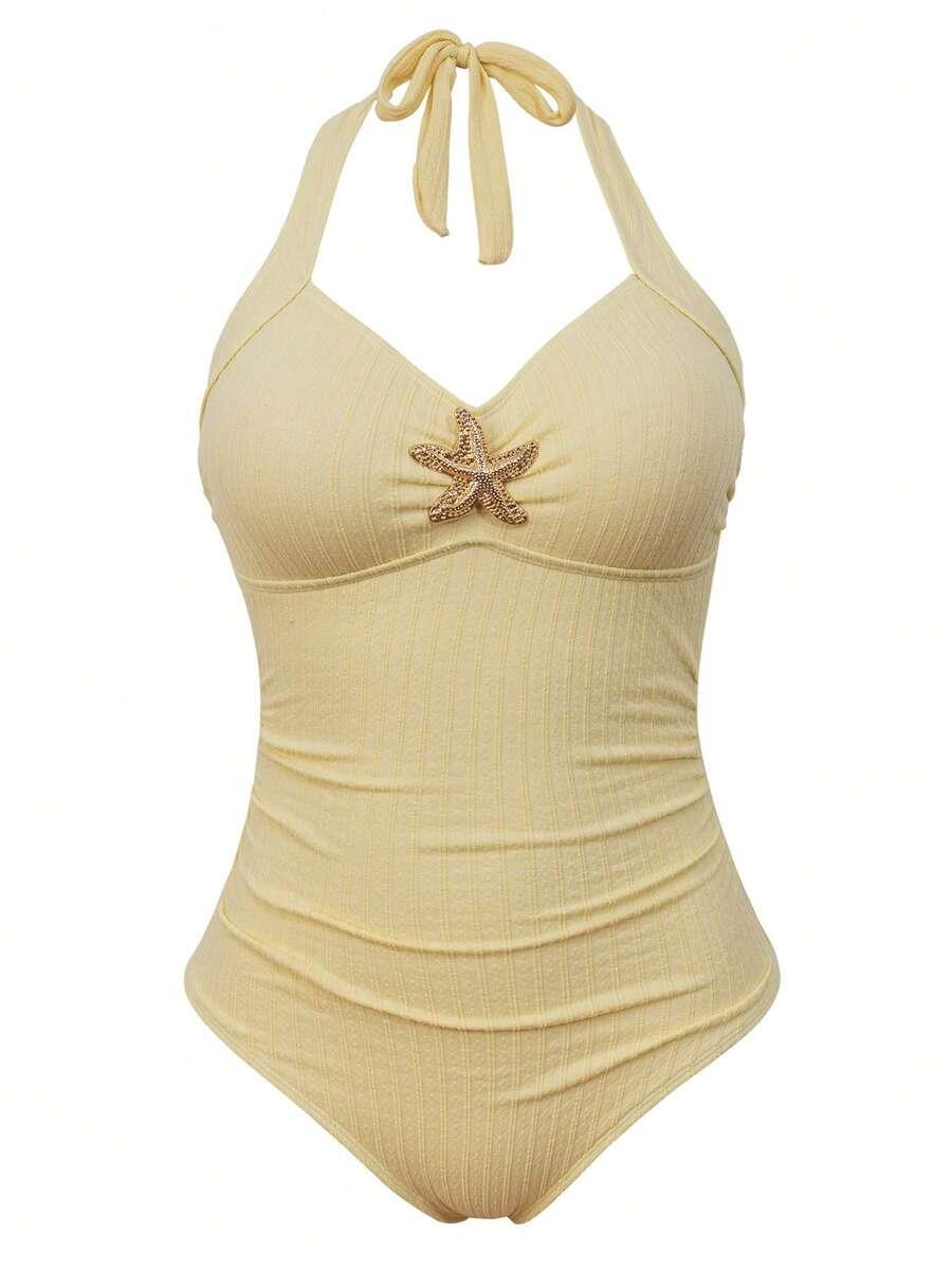 SHEIN ŻÓŁTY DWUCZĘŚCIOWY STRÓJ KĄPIELOWY S09__52