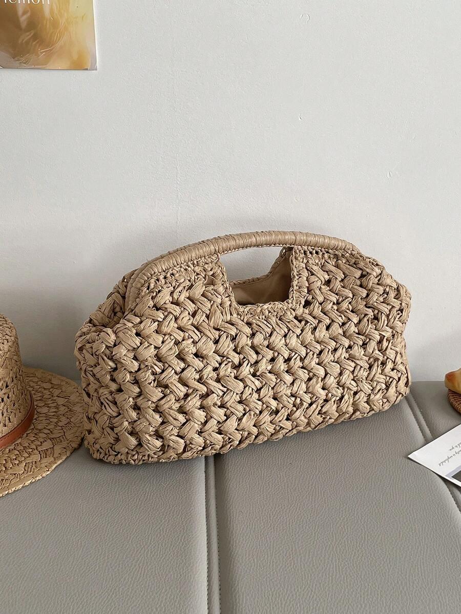 SHEIN BEŻOWA TOREBKA TEKSTURA S07__12X35CM