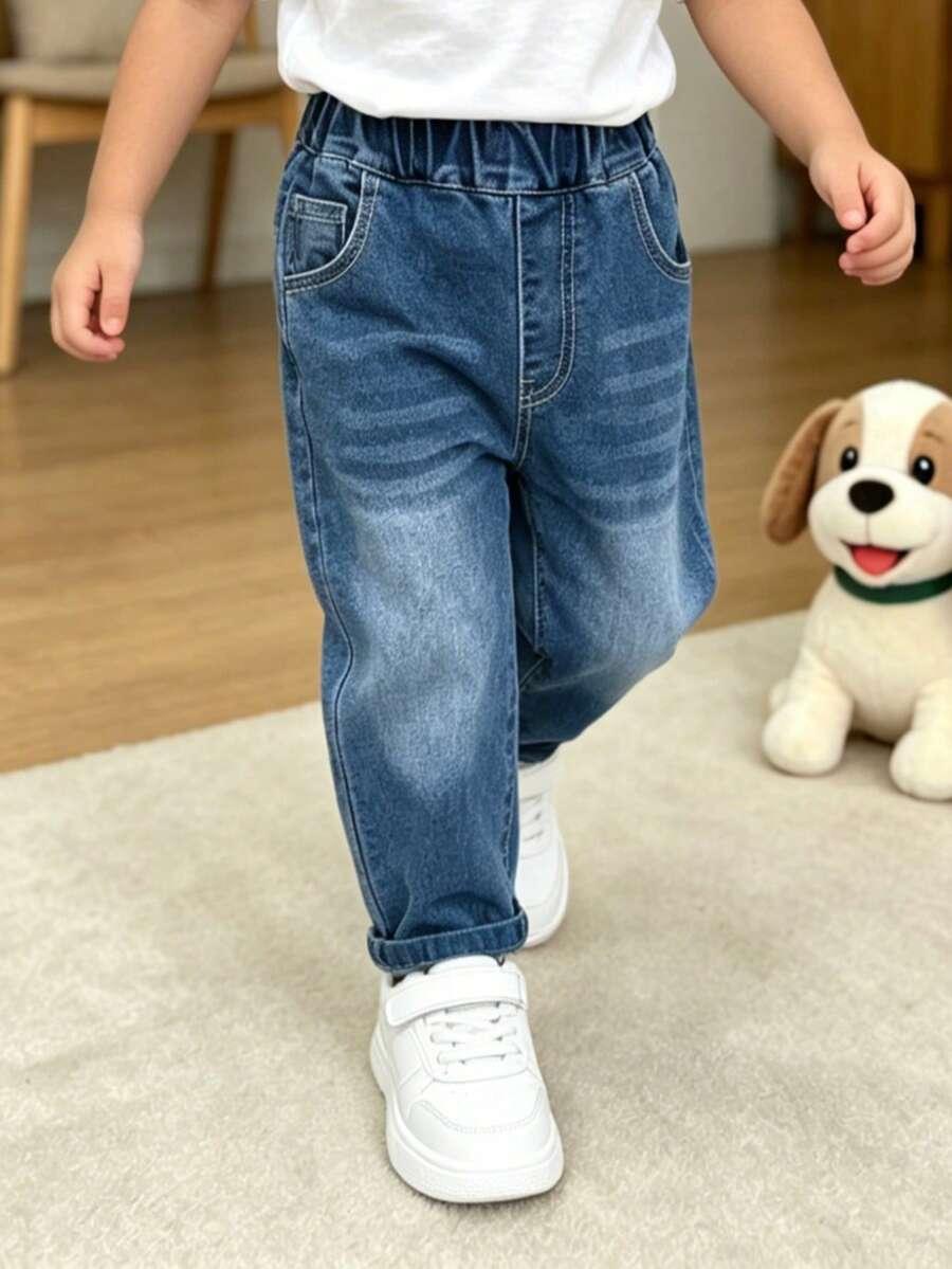 SHEIN SPODNIE JEANS CASUAL S06__116-122