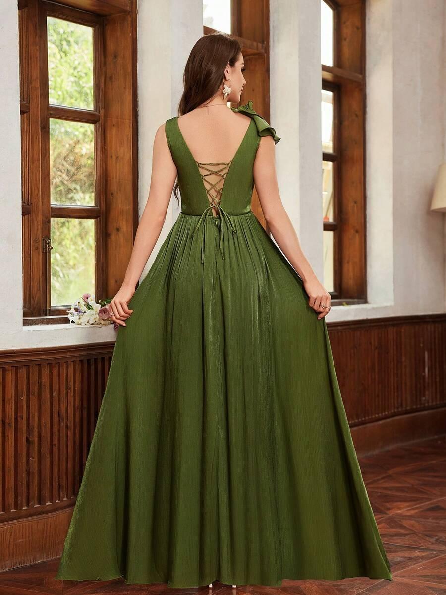 SHEIN ZIELONA MAXI SUKIENKA S06__XL