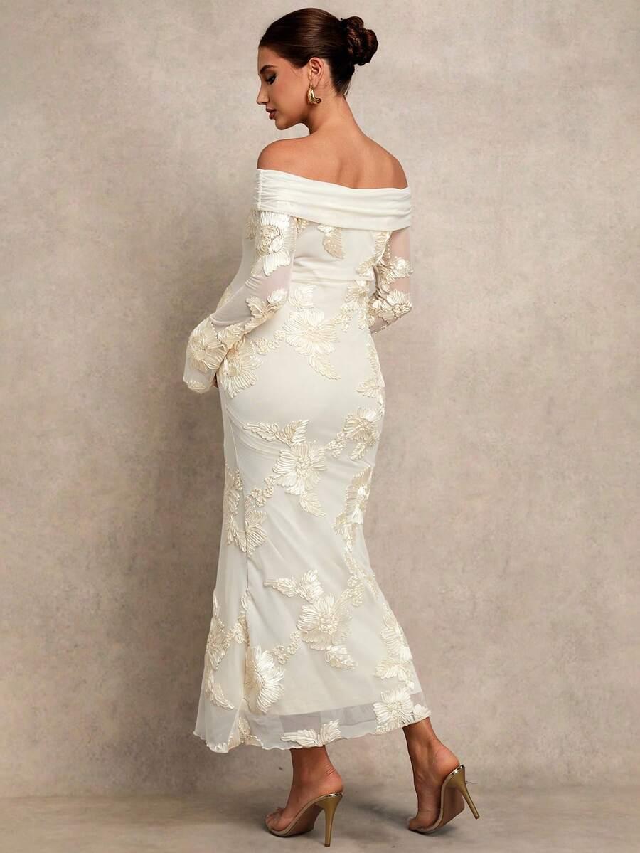 MATERNICHIC MAXI SUKIENKA ZDOBIENIE S06__S