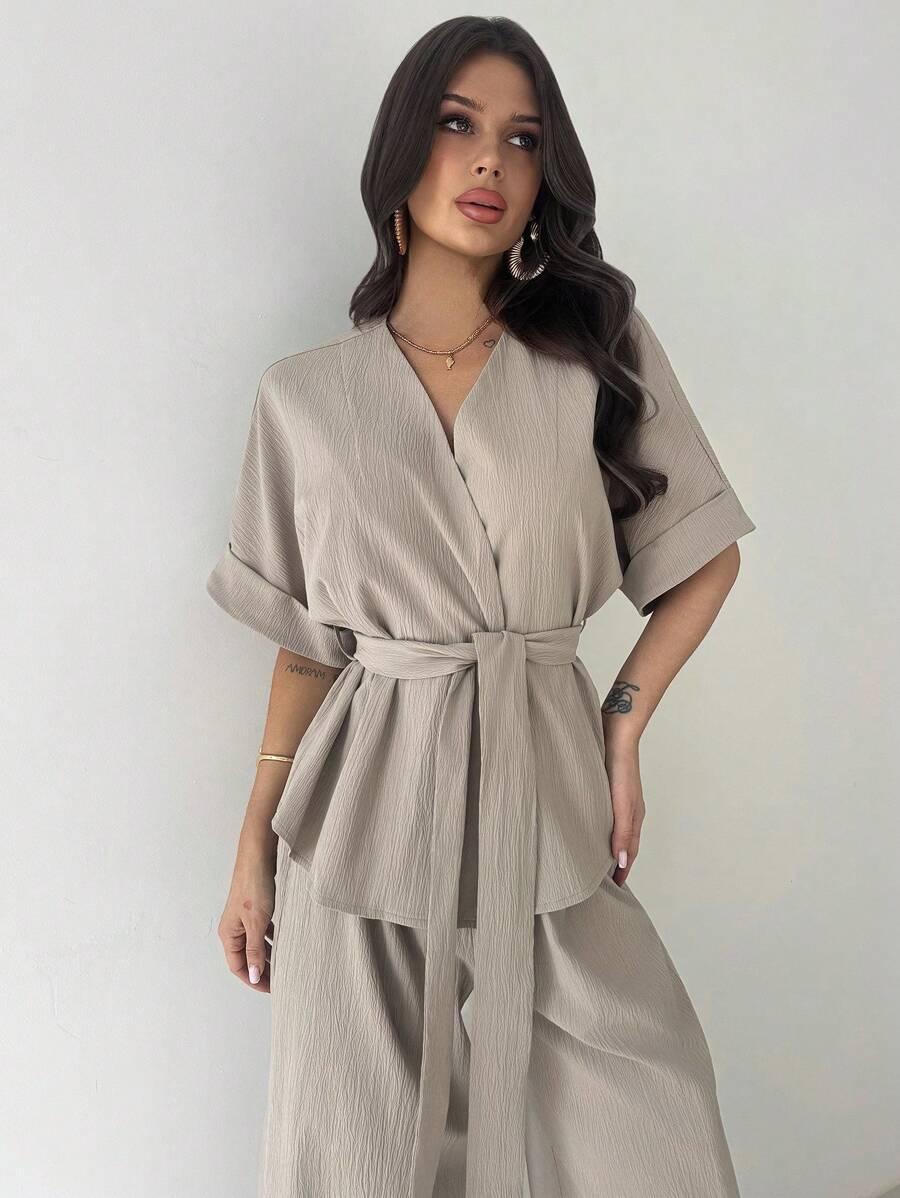 SHEIN BLUZKA SPODNIE KOMPLET S06__L