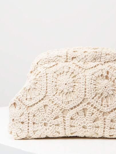 SHEIN BEŻOWA TOREBKA KOPERTÓWKA S07__25X8X15CM