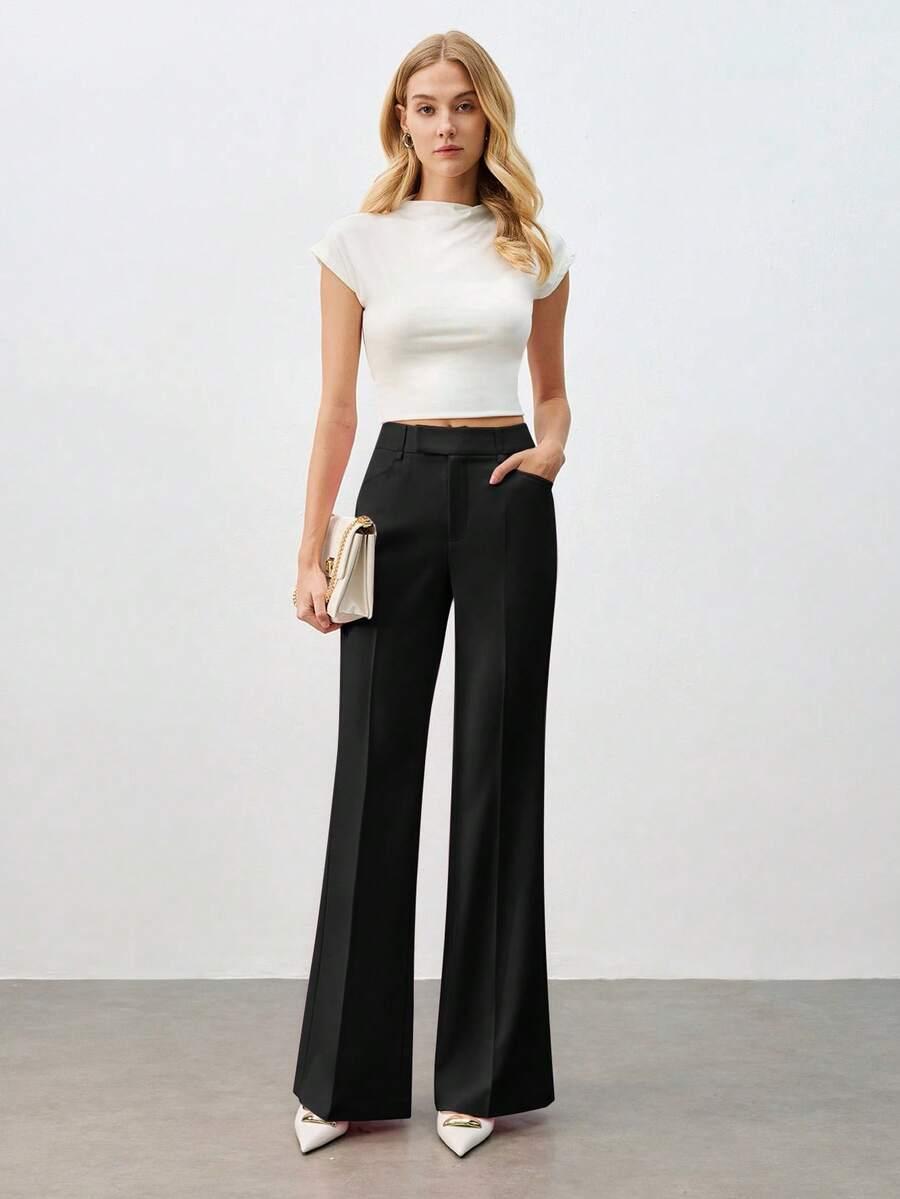 BIZCHIC CZARNE SPODNIE KIESZENIE S06__XS