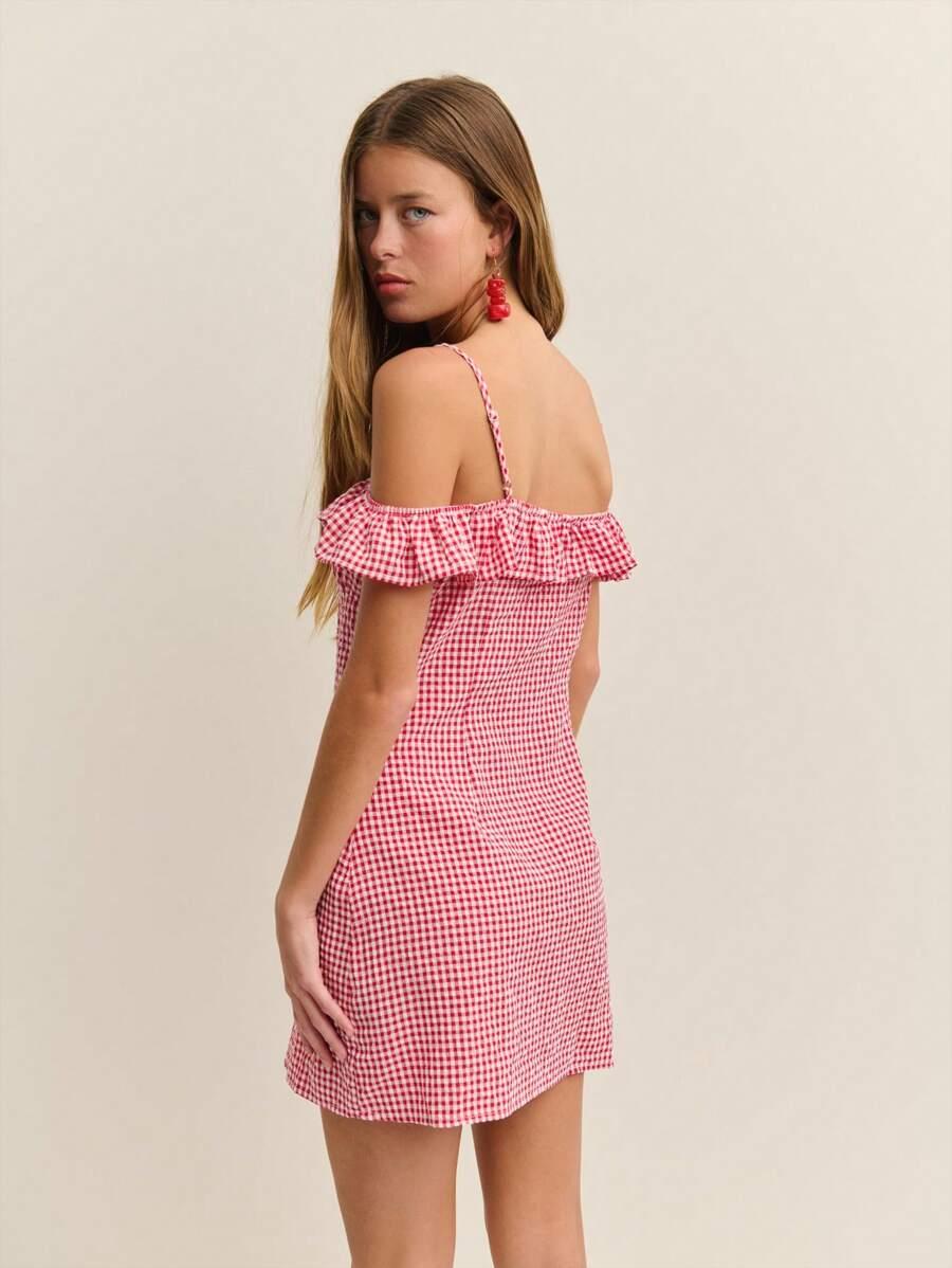 NÖISTA CZERWONA MINI SUKIENKA S06__M