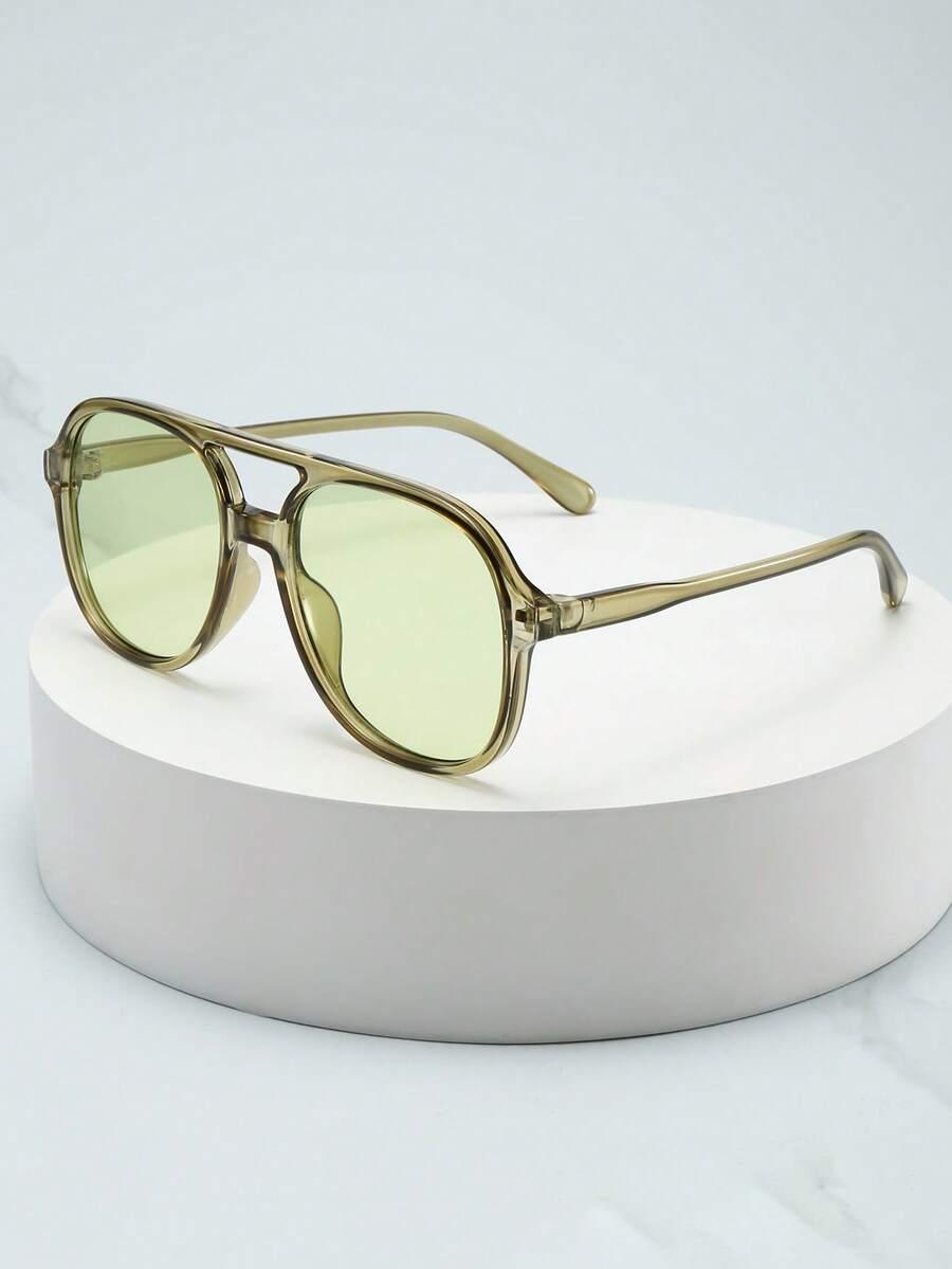 SHEIN ZIELONE OKULARY PRZECIWSŁONECZNE S07