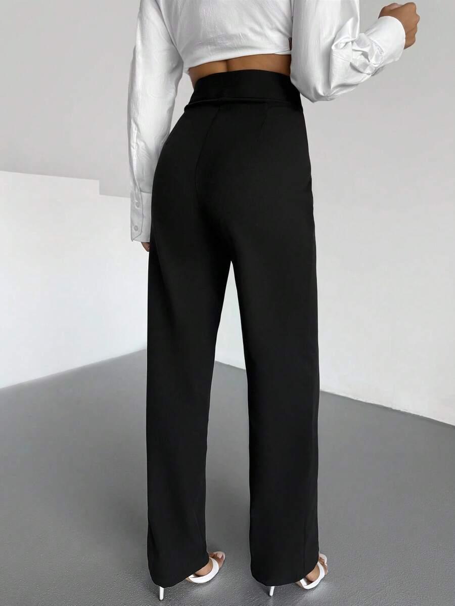 SHEIN CZARNE ELEGANCKIE SPODNIE S06__XL