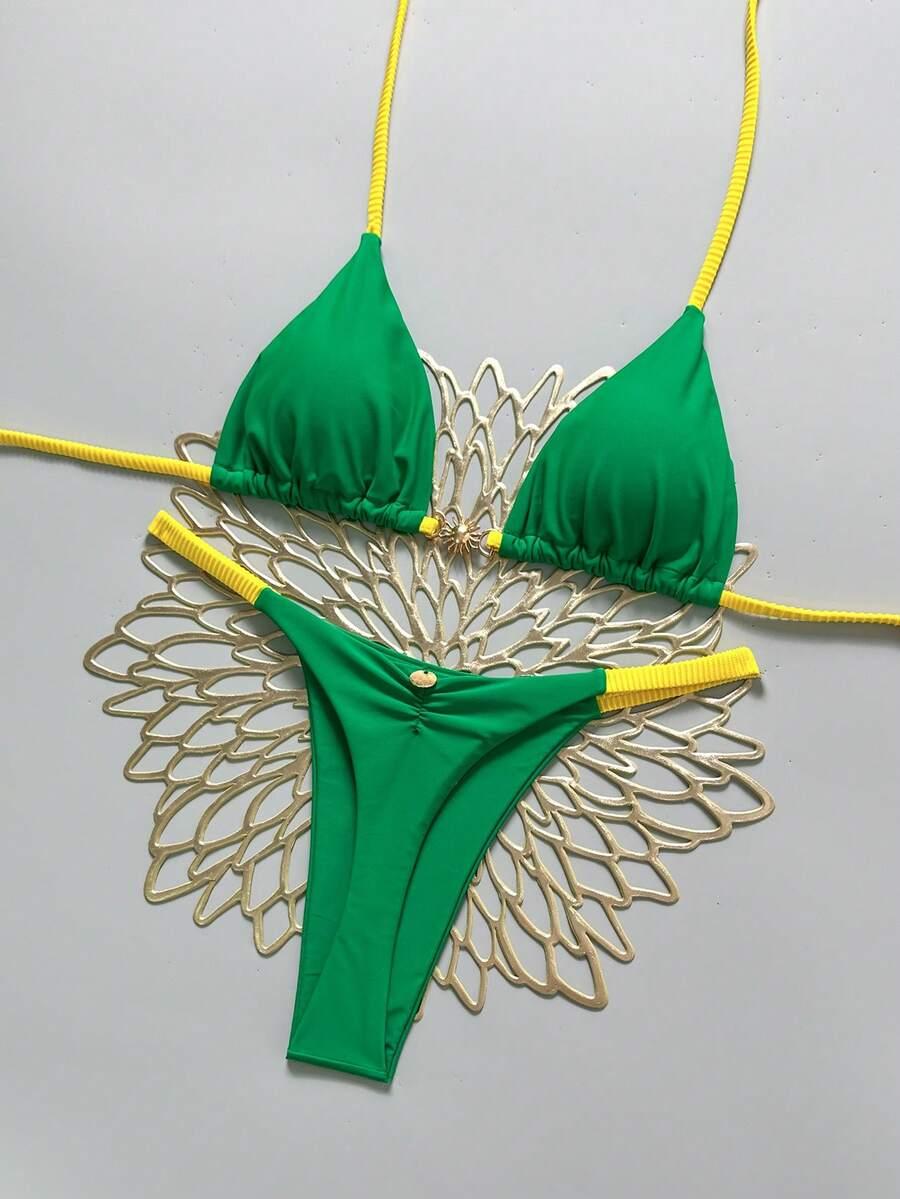 SHEIN DWUCZĘŚCIOWY STRÓJ KĄPIELOWY S09__S