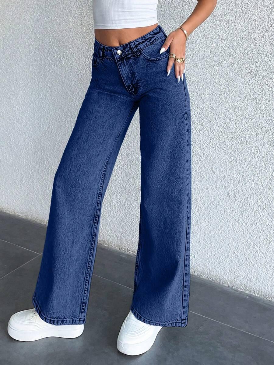 SHEIN NIEBIESKIE SPODNIE JEANS S06__XXS