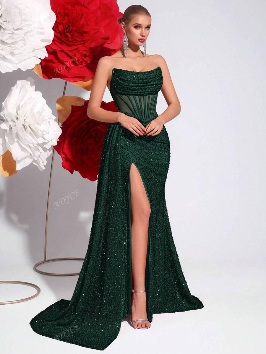 ADYCE ZIELONA MAXI SUKIENKA S06__S