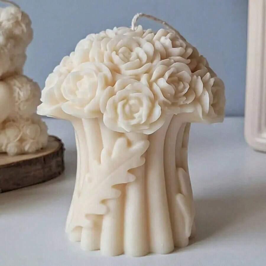 SHEIN SILIKONOWA FORMA DO ODLEWU ŚWIEC BUKIET S07__9,6X8,3CM
