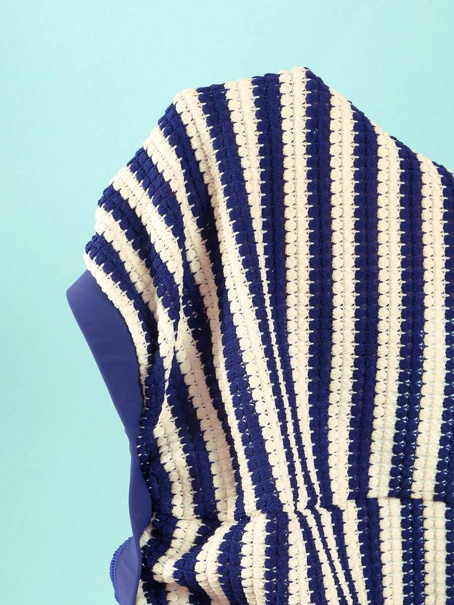 SHEIN TRZYCZĘŚCIOWY STRÓJ KĄPIELOWY KOMPLET S09__L