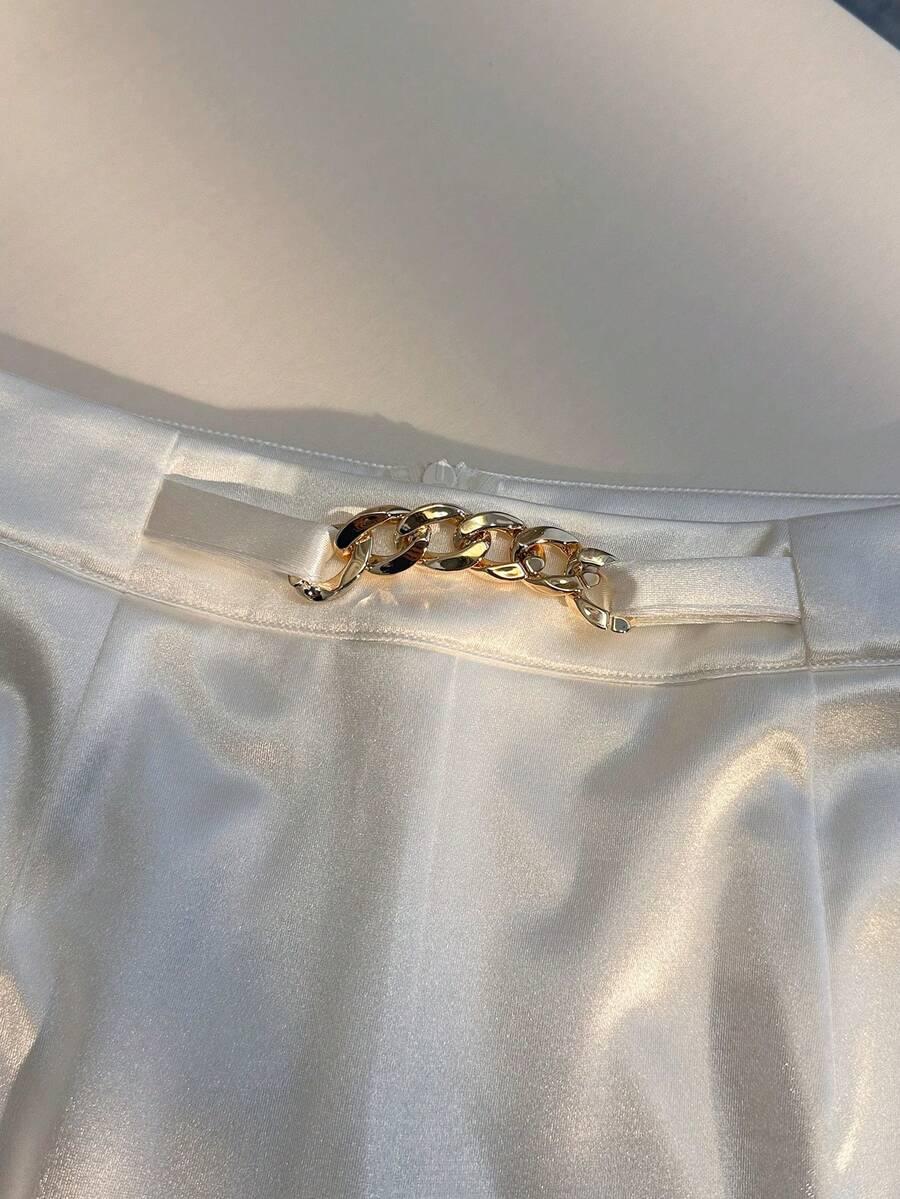 SHEIN BIAŁE KRÓTKIE SPODENKI S06__XL