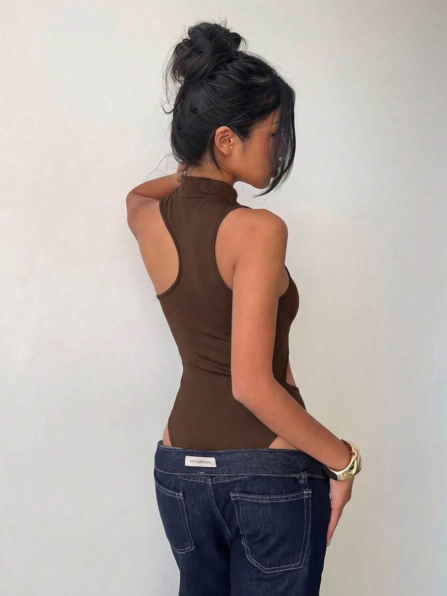 ALORUH BRĄZOWE BODY ASYMETRYCZNE S06__XS