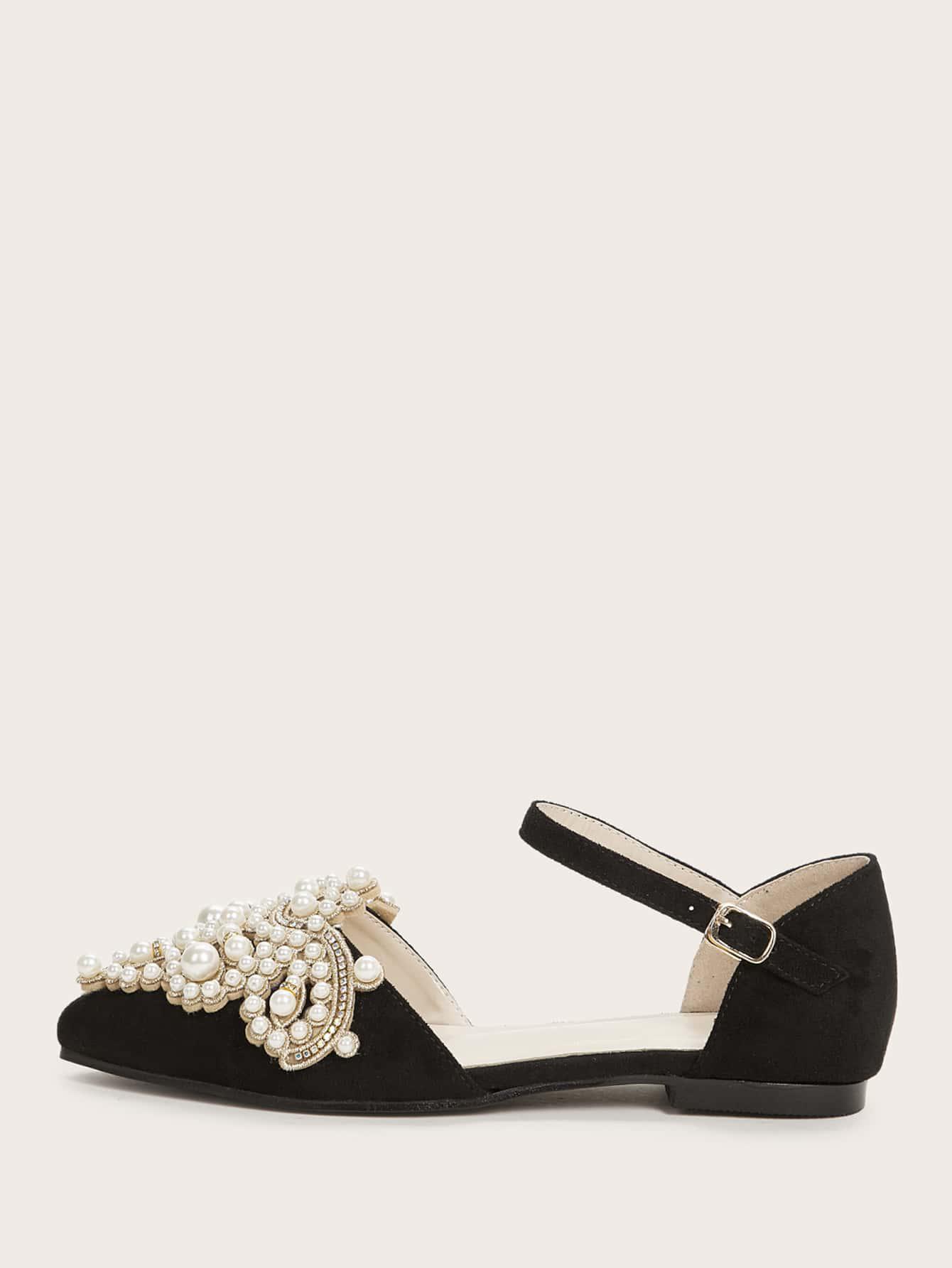 SHEIN CZARNE BALERINY ZDOBIENIE S06__38
