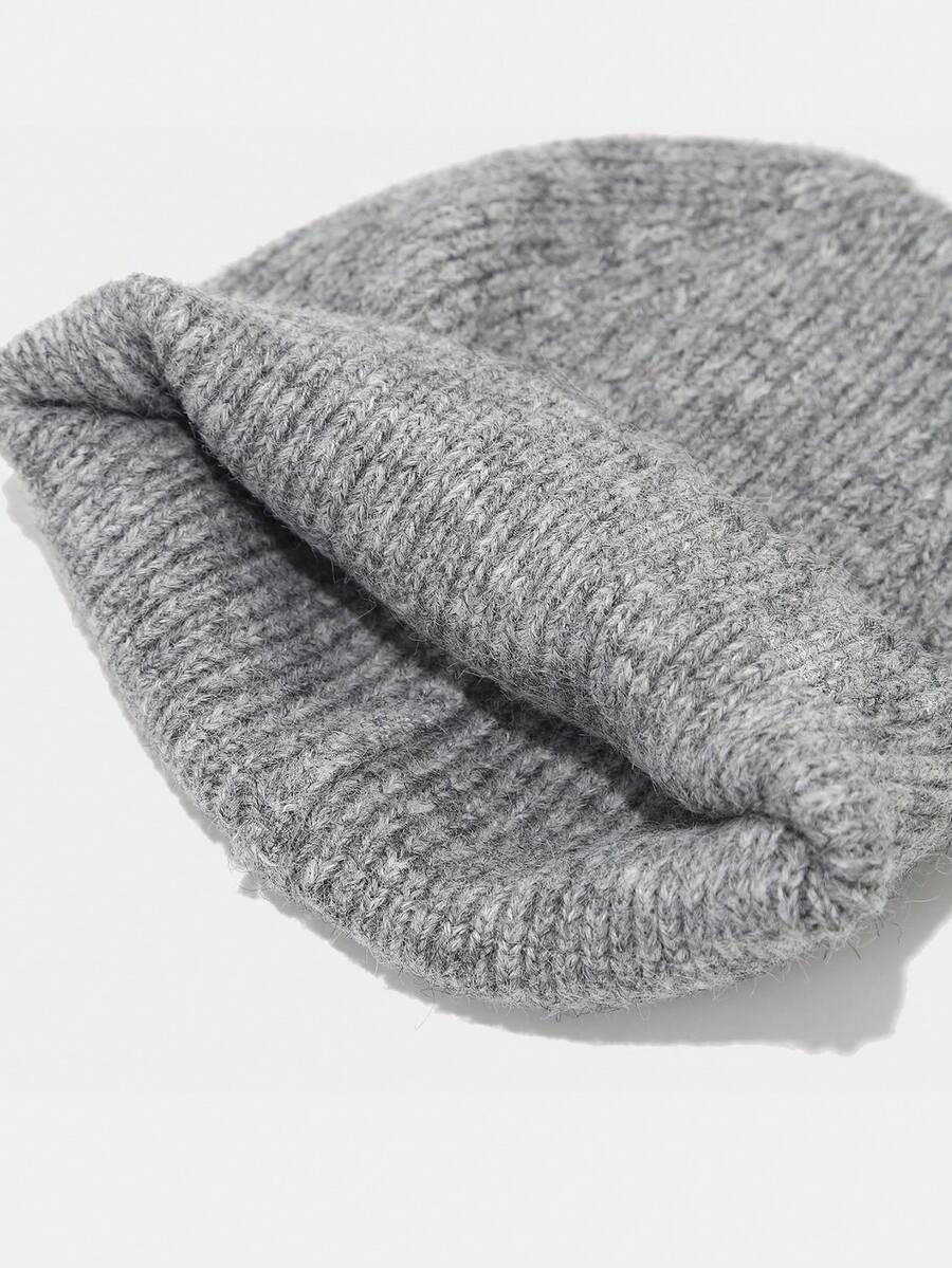 SHEIN SZARA CZAPKA Z DOMIESZKĄ WEŁNY W01__UNIWERSALNY