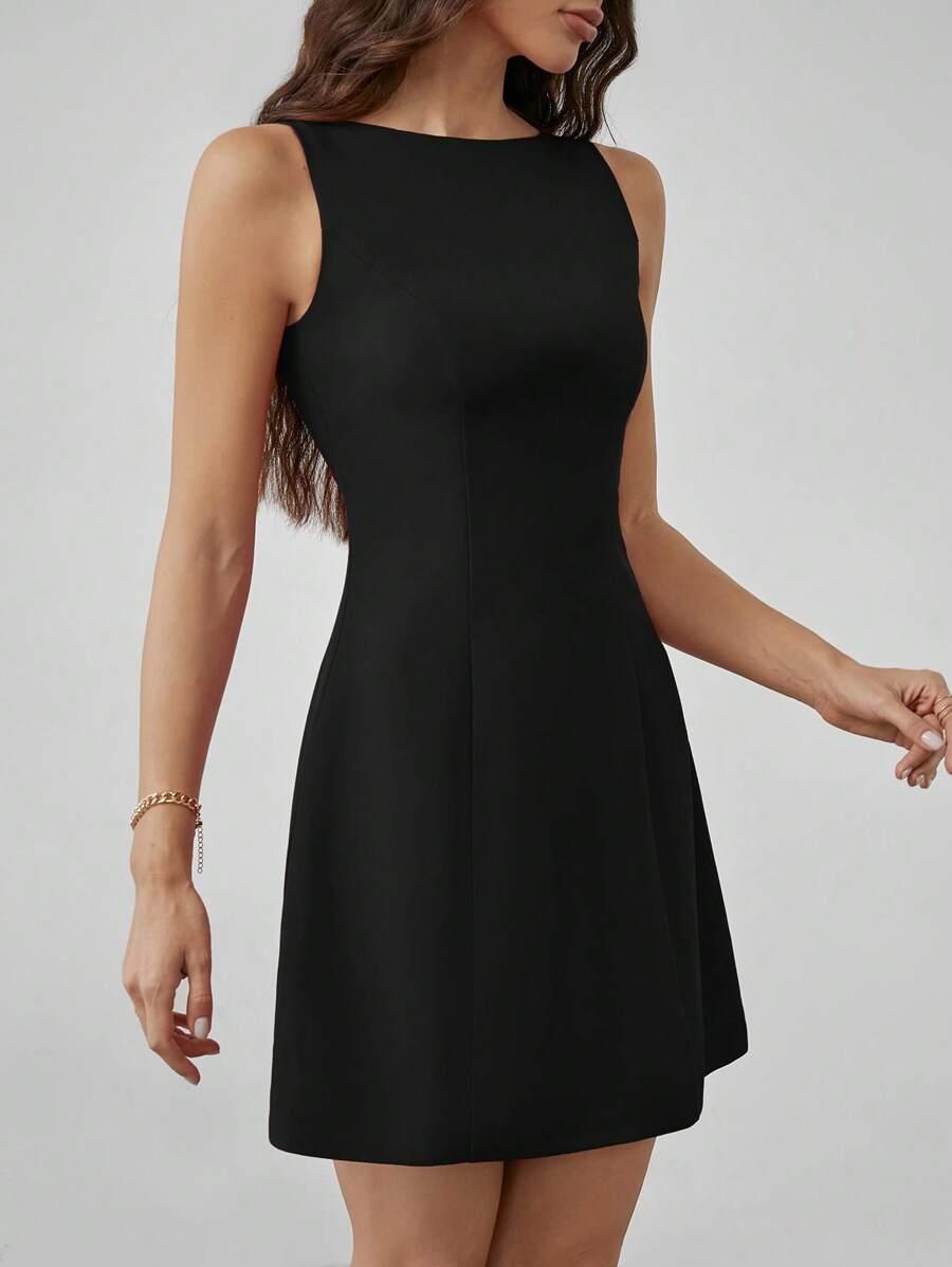 SHEIN CZARNA MINI SUKIENKA S06__L