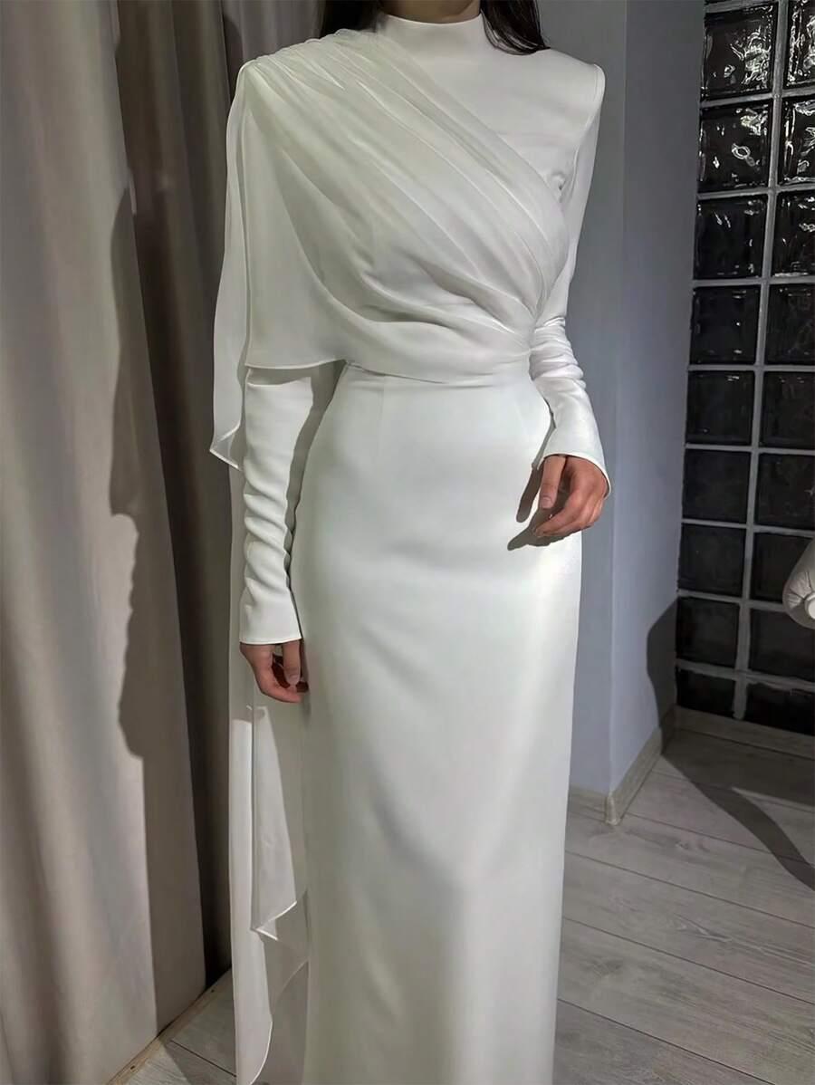 SHEIN BIAŁA MAXI SUKIENKA S06__XS