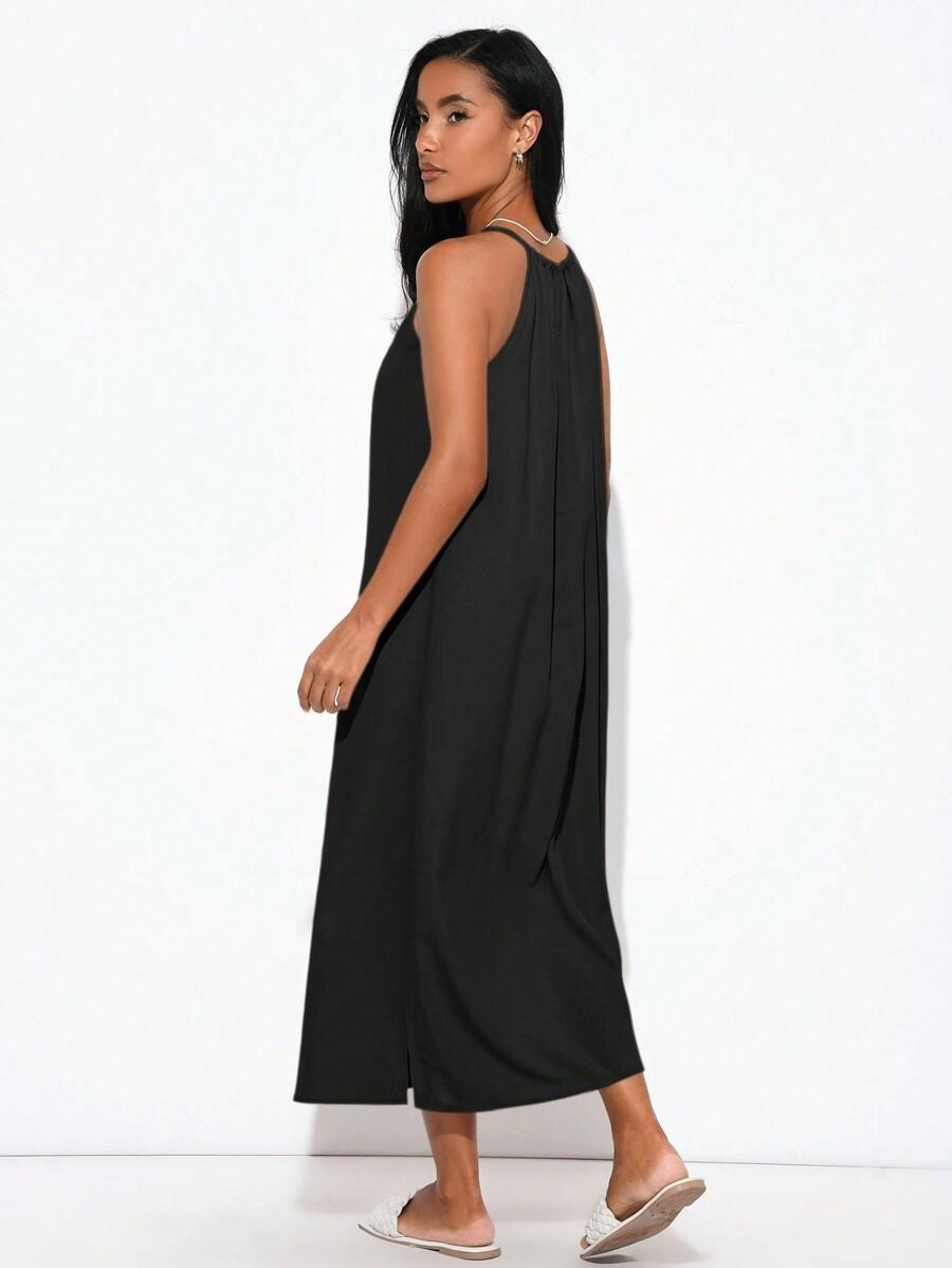 SHEIN CZARNA MAXI SUKIENKA S06__XL