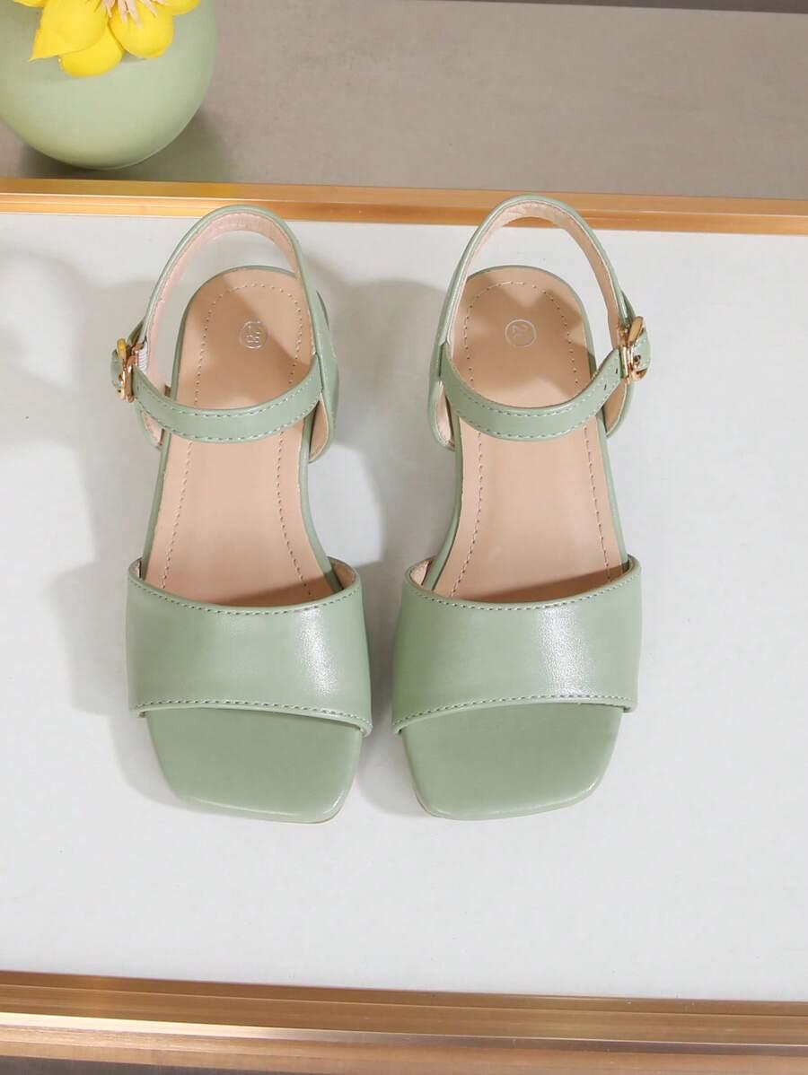 SHEIN ZIELONE SANDAŁY NA OBCASIE S06__38