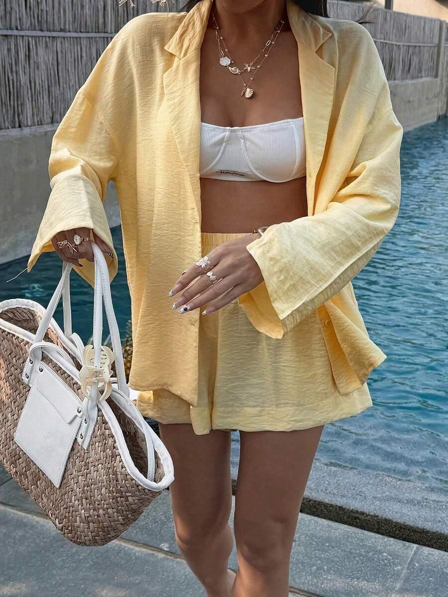 SHEIN KOSZULA SPODENKI KOMPLET S06__L