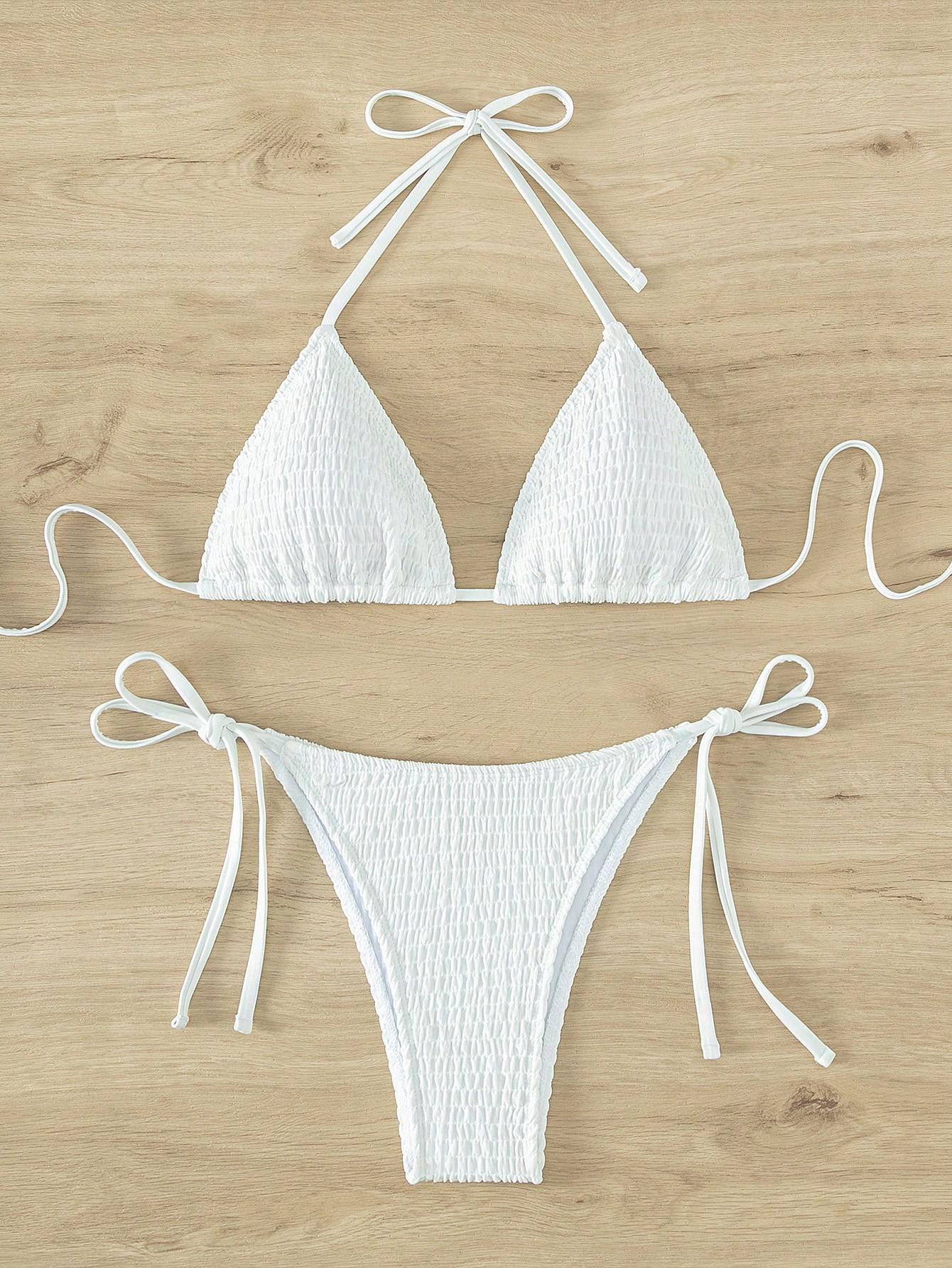 SHEIN DWUCZĘŚCIOWY STRÓJ KĄPIELOWY S09__L