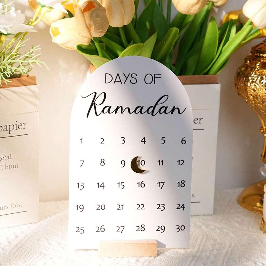 SHEIN BIAŁY KALENDARZ RAMADAN 12,5X20