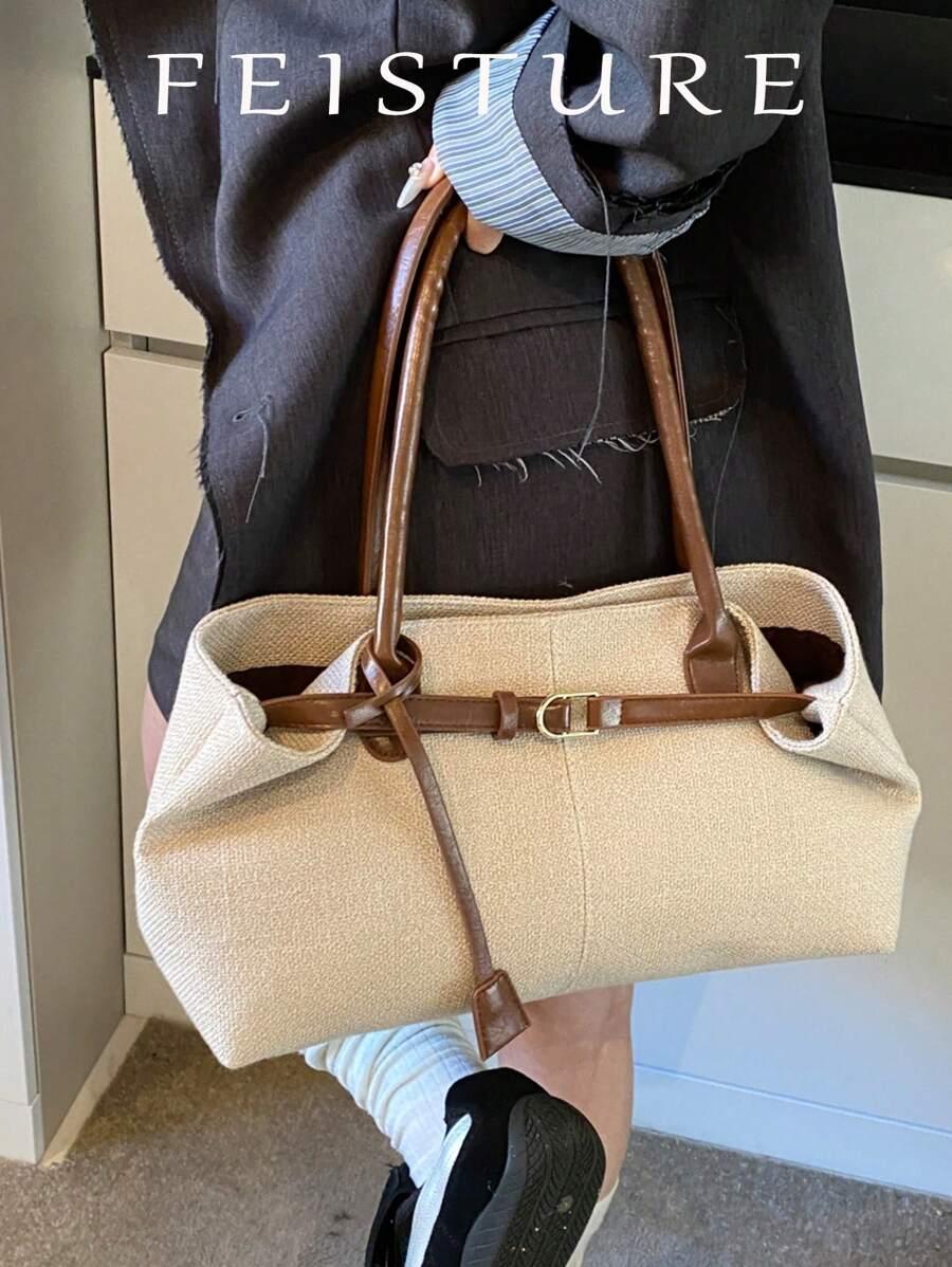SHEIN BEŻOWA TOREBKA NA RAMIĘ S07__37X20