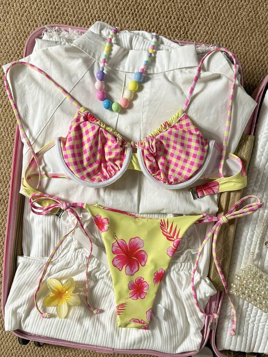 SWIM MOD DWUCZĘŚCIOWY STRÓJ KĄPIELOWY PRINT S09__XL