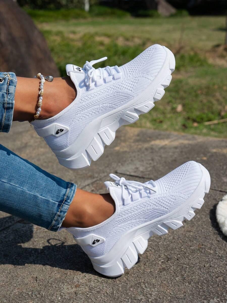 SHEIN BIAŁE BUTY SZNUROWANE S06__37