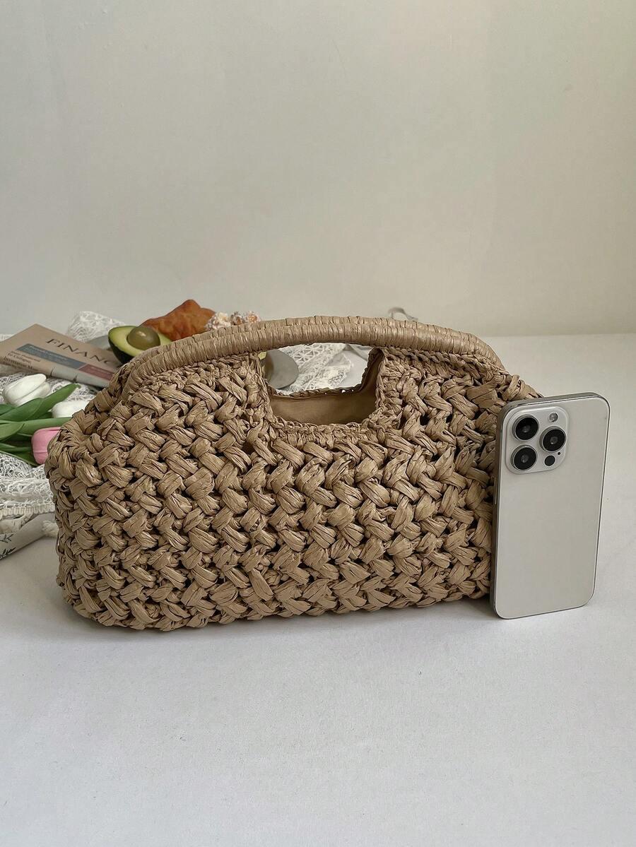 SHEIN BEŻOWA TOREBKA TEKSTURA S07__12X35CM