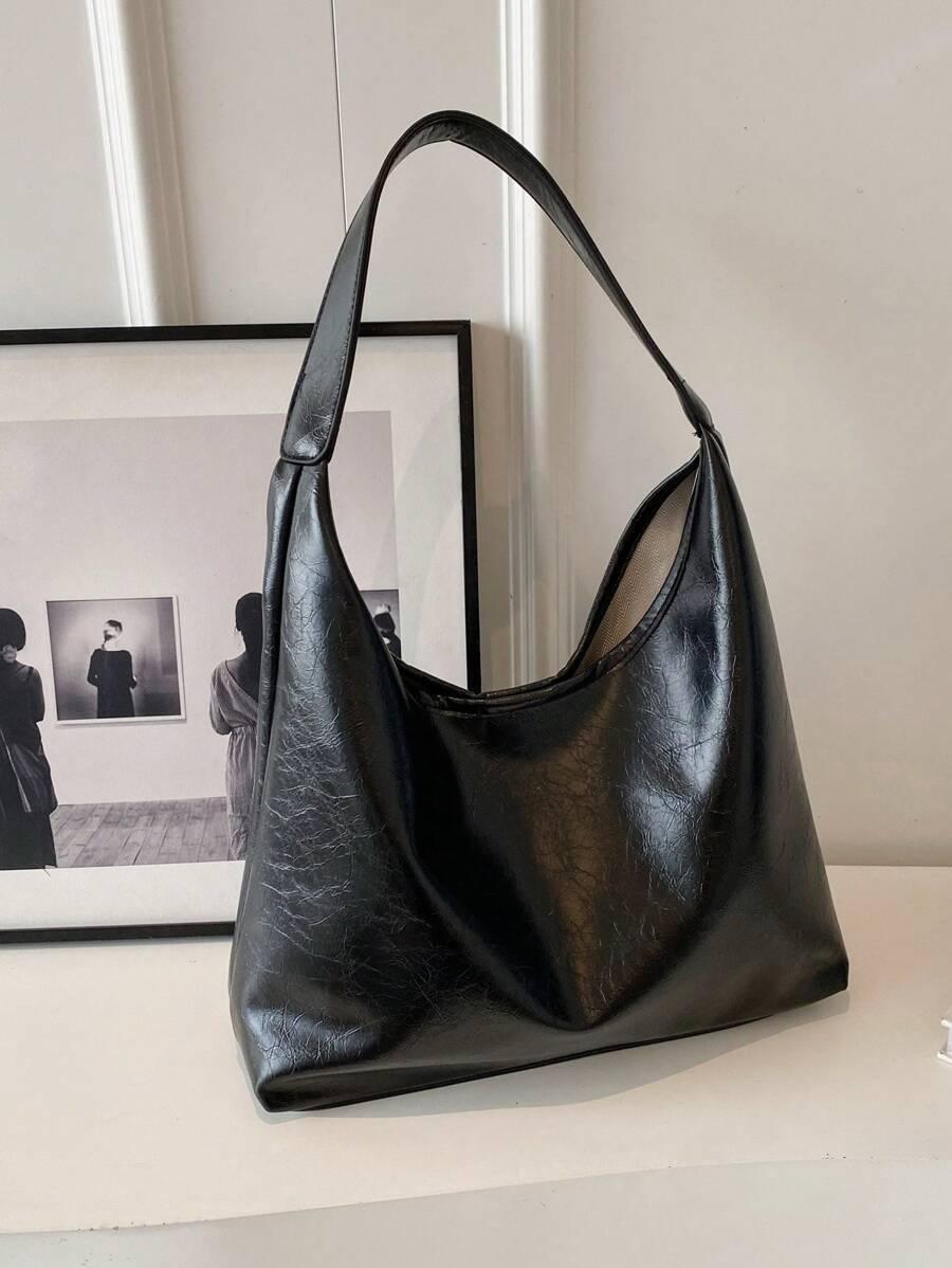 SHEIN CZARNA TOREBKA POŁYSK