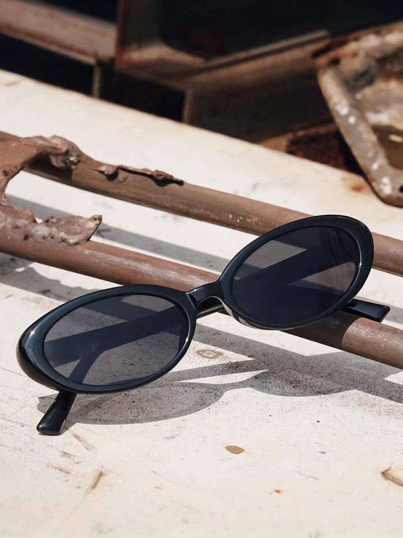 SHEIN CZARNE OKULARY PRZECIWSŁONECZNE S07