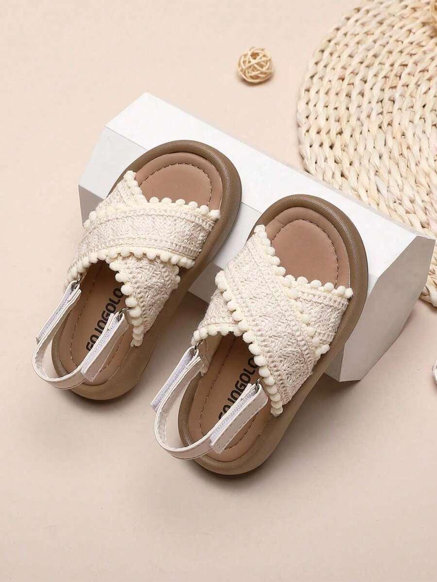 GOJOGOLO SANDAŁY NA RZEPY BOHO POMPONY ECRU PK01__29