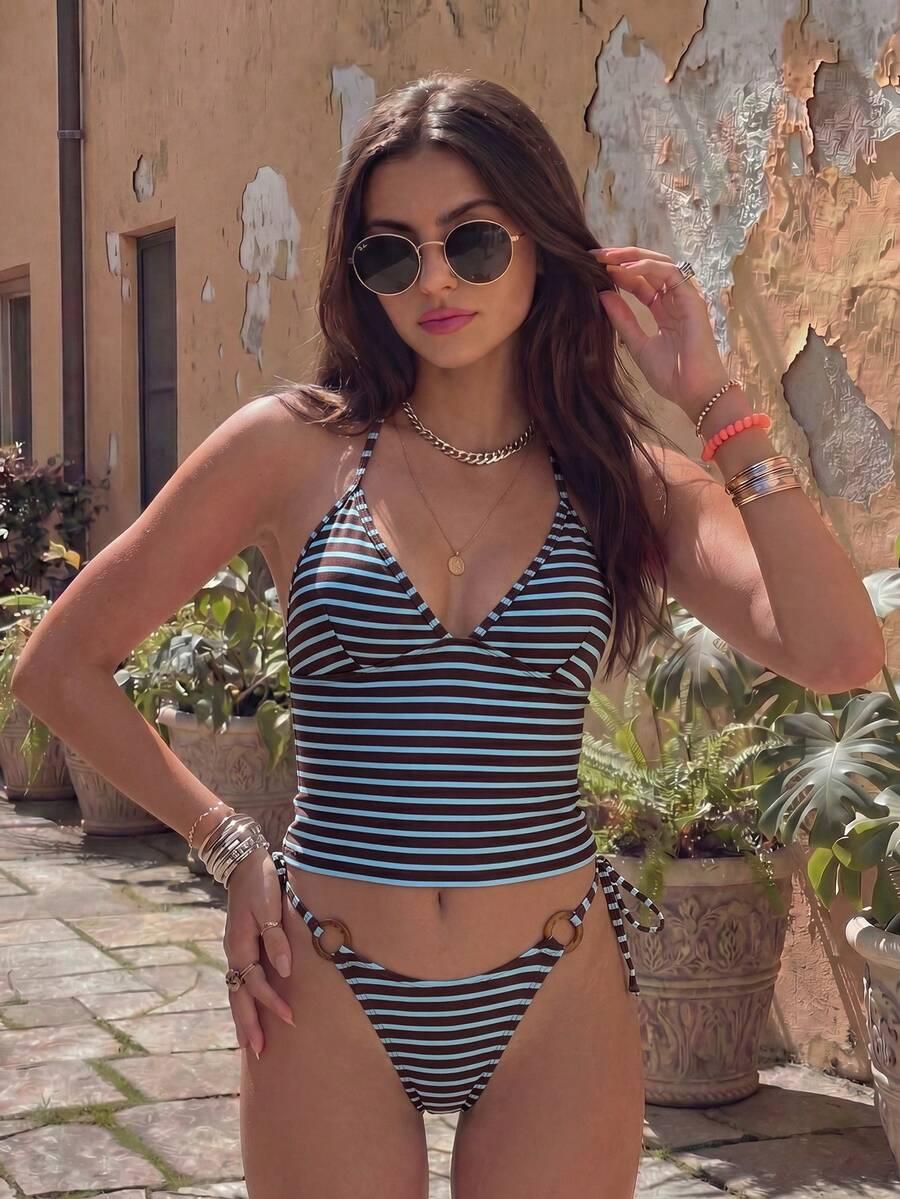 SWIM MOD DWUCZĘŚCIOWY STRÓJ KĄPIELOWY PASKI S09__M