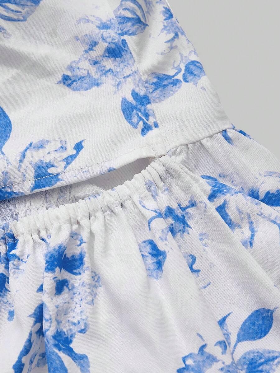 SHEIN MINI SUKIENKA PRINT KWIATY PK01__S