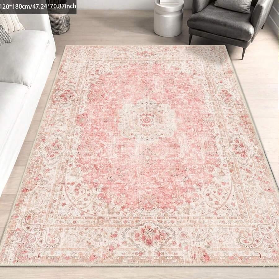 SHEIN RÓŻOWY DYWAN WZÓR S07__120X180