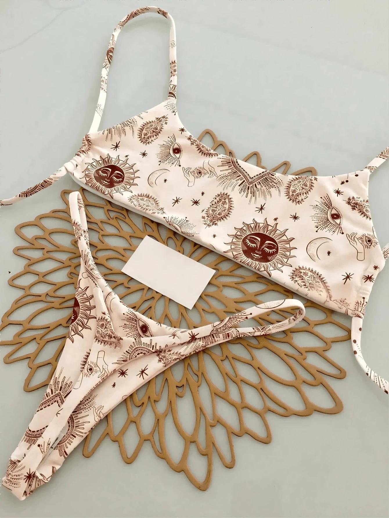 SHEIN STRÓJ KĄPIELOWY DWUCZĘŚCIOWY WZÓR S09__L