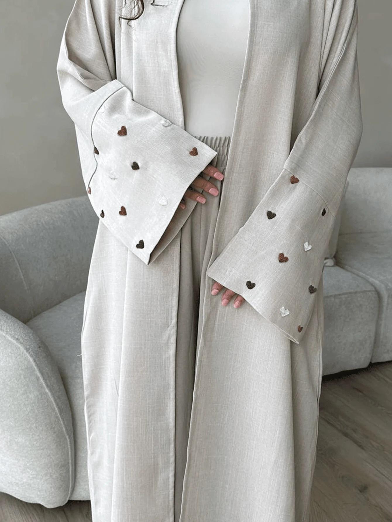 SHEIN SZARA NARZUTKA ZDOBIENIE S06__L