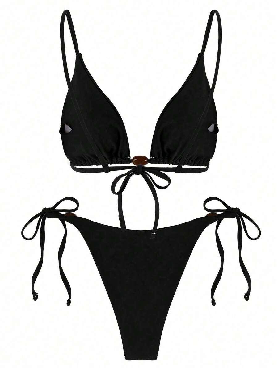 SHEIN DWUCZĘŚCIOWY STRÓJ KĄPIELOWY S09__L