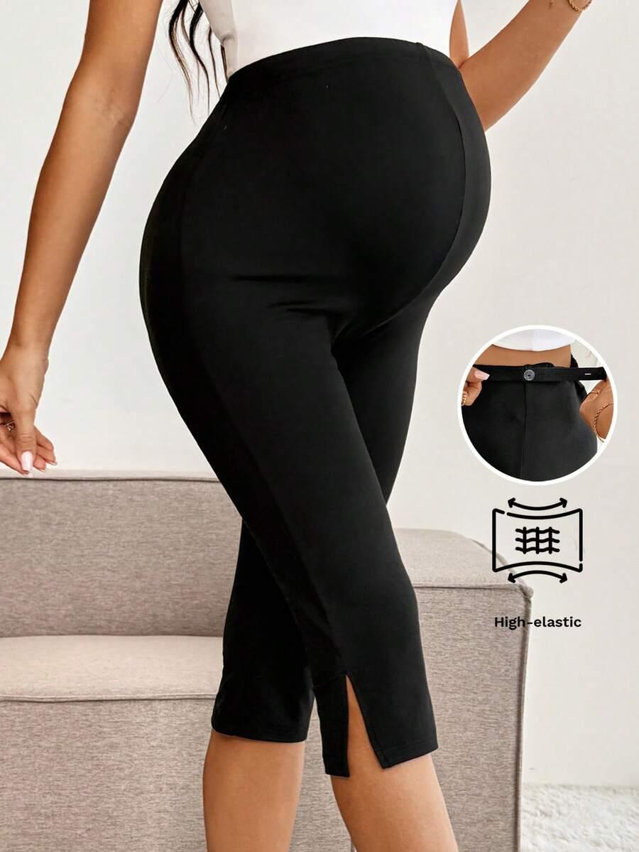 SHEIN CZARNE CIĄŻOWE LEGGINSY S06__S